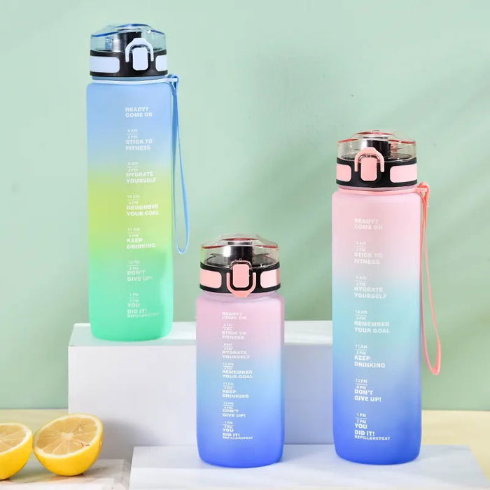 Bewinner Botella Sport Agua Multicolor 800 ml con dimensiones 8.9 cm (ancho) x 23.5 cm (alto) x 7.9 cm (largo) (12 Unidades)