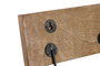 DKD Home Decor Perchero Pared Tropical Verde Naranja Mango Metal 5 x 16 x 38 cm (2 Unidades)