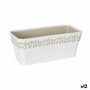 Jardinera Stefanplast Cloe Blanco Plástico 13,3 x 12,3 x 29,3 cm (12 Unidades)