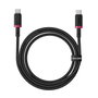 Baseus Dura Series Cable de carga rápida Tipo C a Tipo C 100W 1m Negro y Rojo