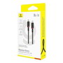Baseus Dura Series Cable de carga rápida Tipo C a Tipo C 100W 1m Negro y Rojo