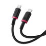 Baseus Dura Series Cable de carga rápida Tipo C a Tipo C 100W 1m Negro y Rojo