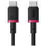 Baseus Dura Series Cable de carga rápida Tipo C a Tipo C 100W 1m Negro y Rojo