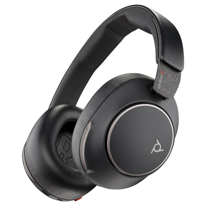 HP Poly Voyager Surround 80 UC Teams con adaptador USB-C/A, Negro