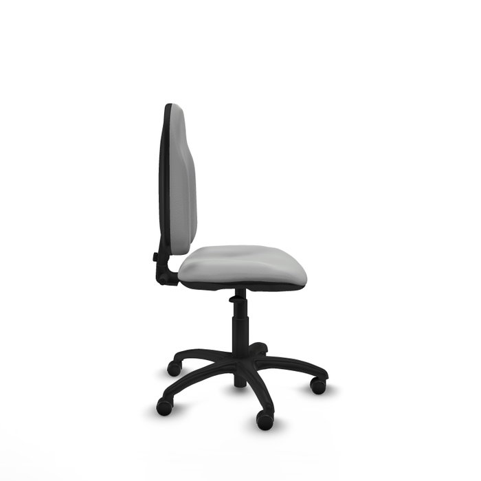 PIQUERAS Y CRESPO Silla de oficina Algarra, Similpiel Gris claro, Sin brazos
