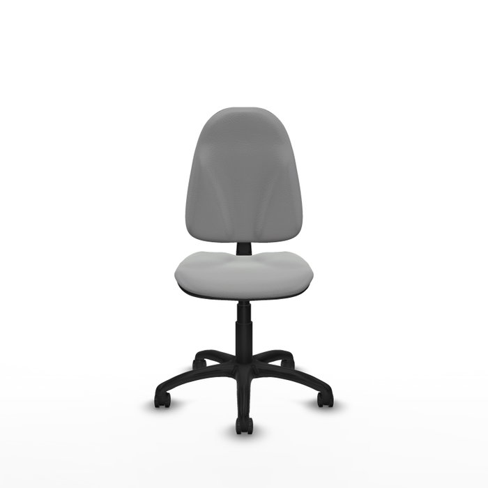 PIQUERAS Y CRESPO Silla de oficina Algarra, Similpiel Gris claro, Sin brazos