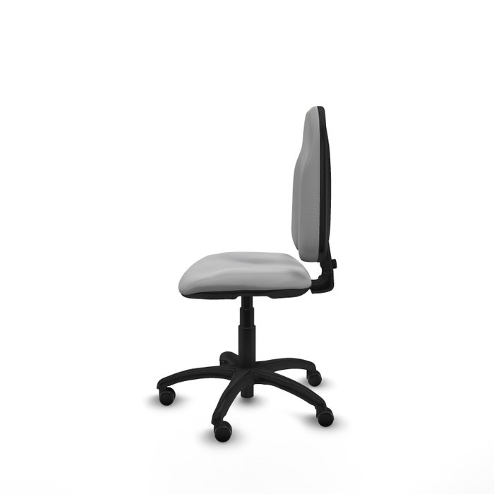 PIQUERAS Y CRESPO Silla de oficina Algarra, Similpiel Gris claro, Sin brazos