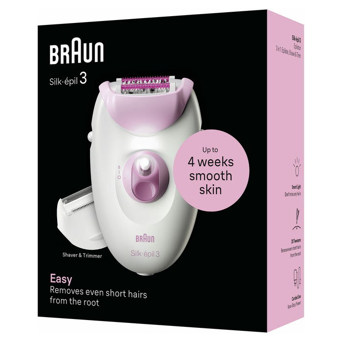 Braun Epilator Silk-épil 3-031/224963 para Mujer - Color Rosa