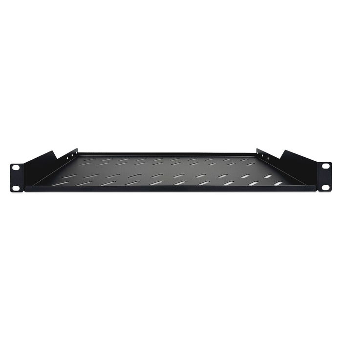 Digitus Fachboden 1HE Estante para Rack 483mm (19") 1U Negro hasta 15kg 483x250x44mm