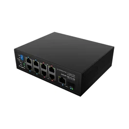 LANBERG Switch Industrial PoE 4xBT 4xAT SFP/ETH DIN