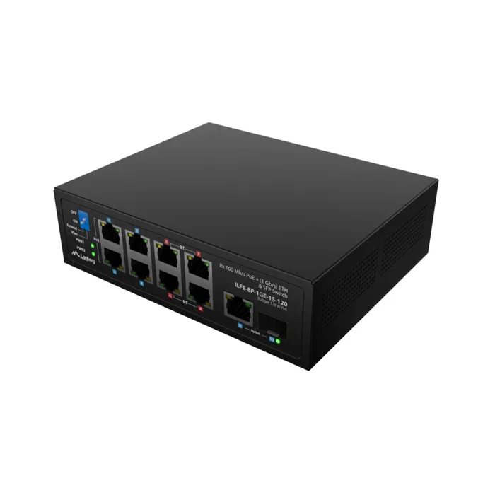 LANBERG Switch Industrial PoE 4xBT 4xAT SFP/ETH DIN LANBERG Switch Industrial PoE 4xBT 4xAT SFP/ETH DIN