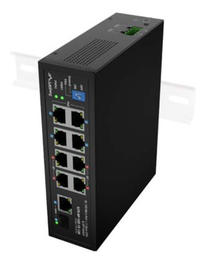 Lanberg ILFE-8P-1GE-1S-120 Switch No Administrado PoE 1U Negro