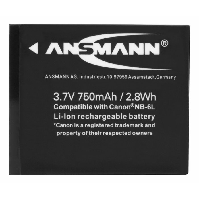 Ansmann A-Can NB-6L Batería de iones de litio 3,7V 750mAh