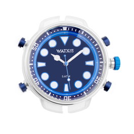 Watxandco RWA5701 Reloj de Pulsera Unisex con Esfera Azul