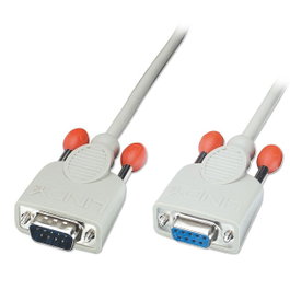 Lindy 31520 Cable Serie DB9 RS232 Macho/Hembra, Gris, 3 Metros