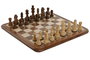 DKD Home Decor Juego de Ajedrez Marron 36 x 36 x 2 cm de Acacia y Arce