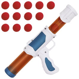 Mister Gadget Pistola de Bolas de Espuma Jeux Outdoor - 12 Bolas de Espuma - 32x15x5 cm