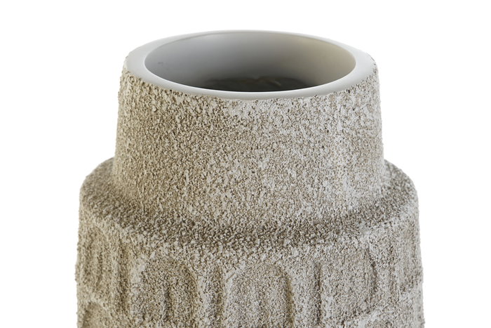 DKD Home Decor Jarrón Blanco Resina 18 x 52 x 18 cm Romántico