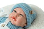 Muñecas Arias Muñeca Reborn 40 cm Cairo Azul con Manta