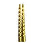 Magic Lights Pack 2 Velas Decorativas Doradas Ø2x24cm Magic Lights