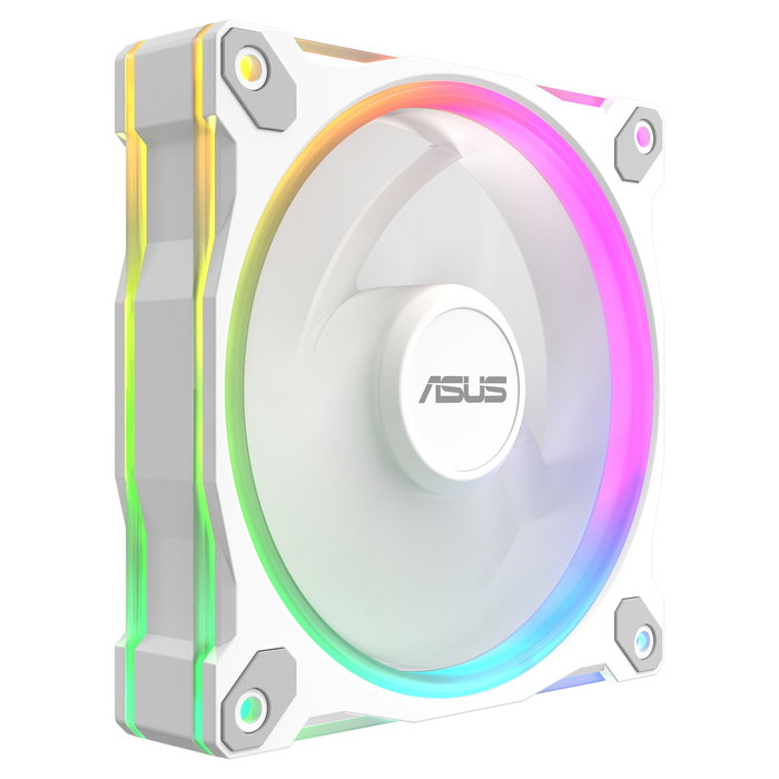 ASUS PRIME MR120 ARGB Ventilador para PC 120mm Blanco, 1600 RPM, PWM, 58 CFM, 21 dB