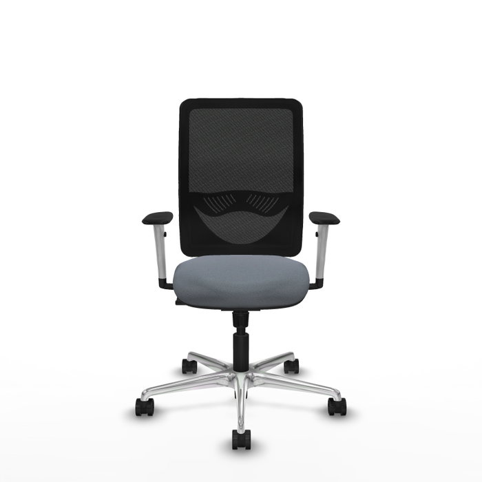 PIQUERAS Y CRESPO Silla de oficina Zulema con mecanismo Sincro, Gris y Negro PIQUERAS Y CRESPO Silla de oficina Zulema con mecanismo Sincro, Gris y Negro