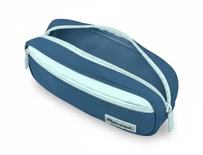 Liderpapel Estuche portatodo Duo 2 cremalleras azul oscuro Liderpapel Estuche portatodo Duo 2 cremalleras azul oscuro