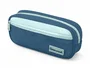 Liderpapel Estuche portatodo Duo 2 cremalleras azul oscuro