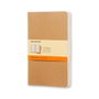 Moleskine Set de 3 Libretas Cahier Large Lisas Marrón Kraft
