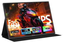 Zeuslap P16K Pro Monitor Portátil 16 pulgadas QHD IPS 120-165Hz Black