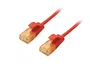 Equip 626204 Cable de Red Cat6a Slim U/UTP para 10 Gigabit Ethernet y PoE+, 1.5 Metros, Conectores RJ45 Macho, Color Rojo, LSZH (Libre de Halógenos)
