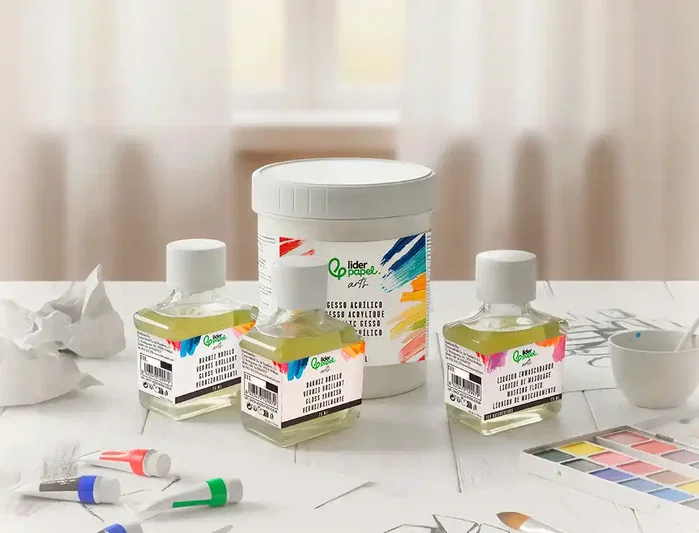 Liderpapel Barniz acabado brillante para pintura bote de 75 ml