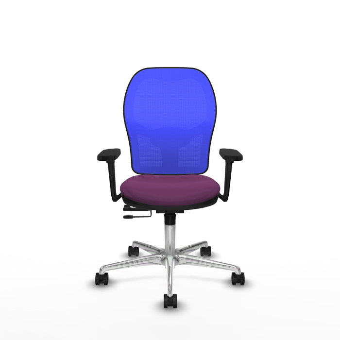 PIQUERAS Y CRESPO Silla de oficina Jorquera con mecanismo Sincro/Traslack, Morado y Azul PIQUERAS Y CRESPO Silla de oficina Jorquera con mecanismo Sincro/Traslack, Morado y Azul