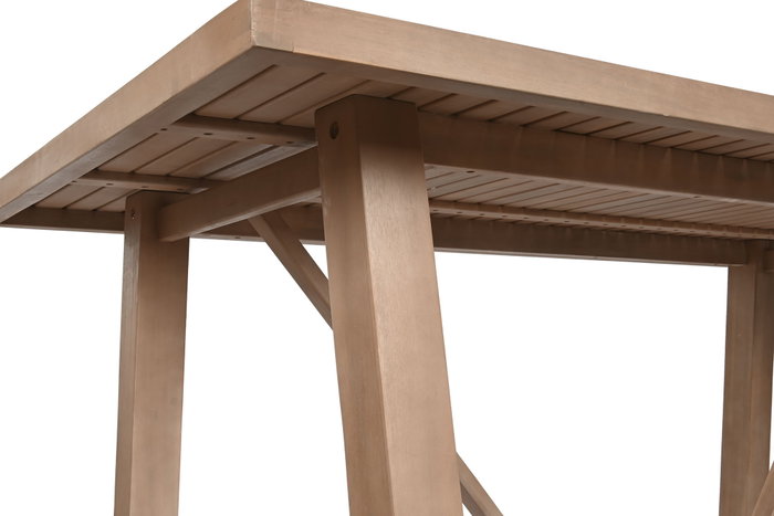 DKD Home Decor Mesa de Comedor Set de 7 Piezas Acacia con 6 Sillas y Cojines DKD Home Decor Mesa de Comedor Set de 7 Piezas Acacia con 6 Sillas y Cojines