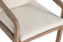 DKD Home Decor Mesa de Comedor Set de 7 Piezas Acacia con 6 Sillas y Cojines