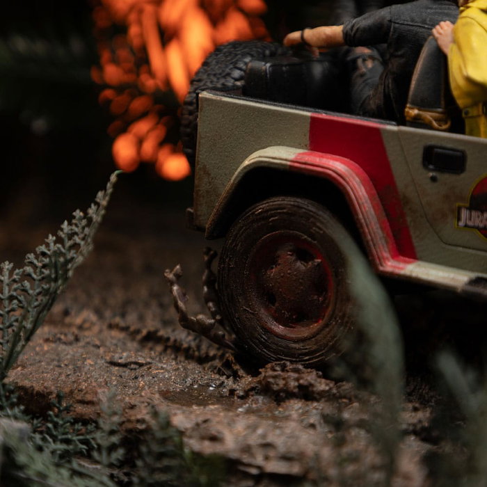 Iron Studios Parque Jurásico Estatua 1/20 Demi Art Scale T-Rex Chase Iron Studios Parque Jurásico Estatua 1/20 Demi Art Scale T-Rex Chase