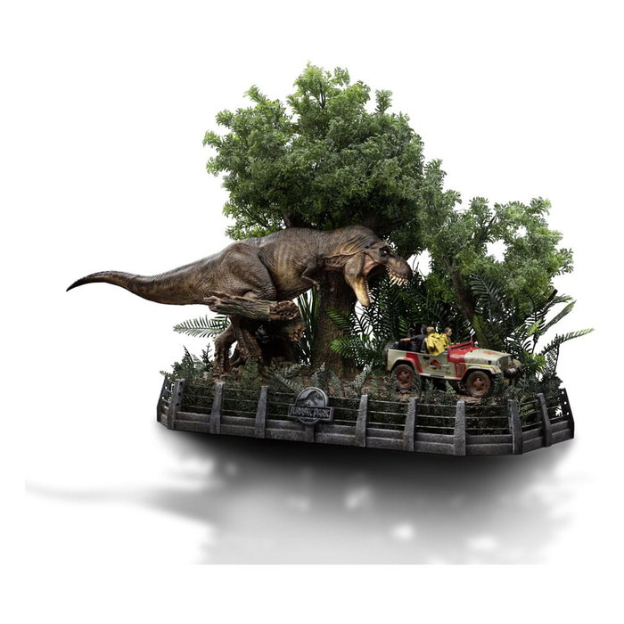 Iron Studios Parque Jurásico Estatua 1/20 Demi Art Scale T-Rex Chase Iron Studios Parque Jurásico Estatua 1/20 Demi Art Scale T-Rex Chase