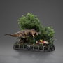 Iron Studios Parque Jurásico Estatua 1/20 Demi Art Scale T-Rex Chase