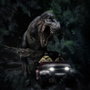 Iron Studios Parque Jurásico Estatua 1/20 Demi Art Scale T-Rex Chase