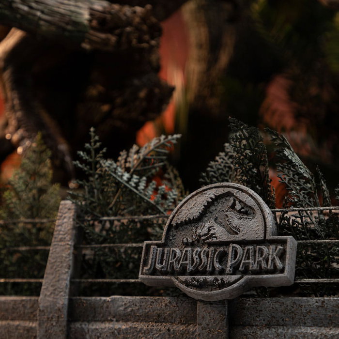 Iron Studios Parque Jurásico Estatua 1/20 Demi Art Scale T-Rex Chase Iron Studios Parque Jurásico Estatua 1/20 Demi Art Scale T-Rex Chase