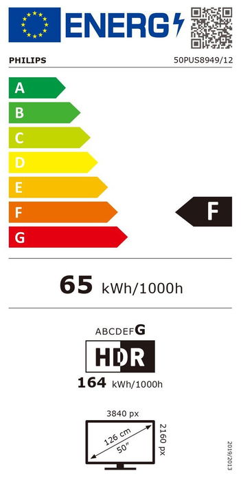 Philips TV The One 50PUS8949/12 Smart TV 4K Ambilight 50" Gris Antracita