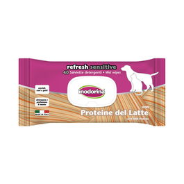 Inodorina Funcional Proteína de Leche Toallitas para Pieles Delicadas y Cachorros (40 uds)