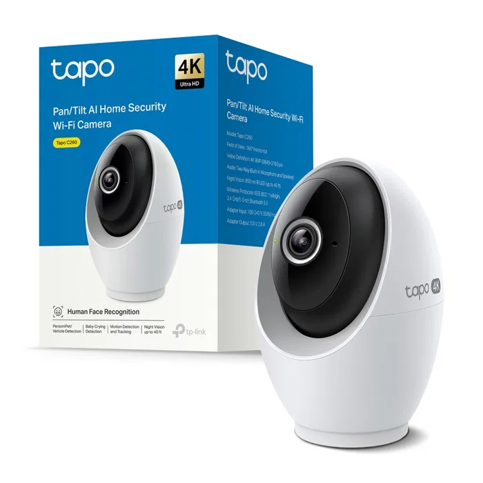 TP-Link Tapo C260 Cámara de seguridad 4K 8MP 360º