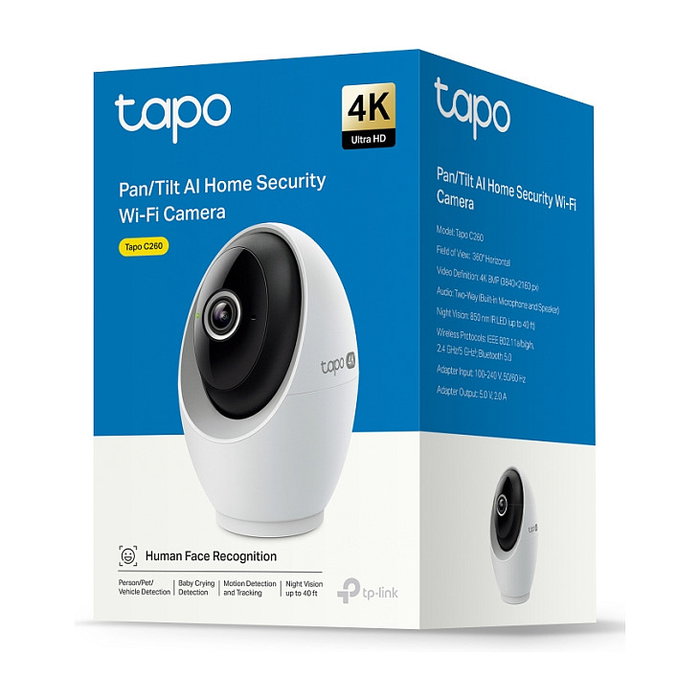 TP-Link Tapo C260 Cámara de seguridad 4K 8MP 360º