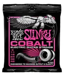 ERNIEBALL S. Cobalt Super 9-42 Juego de Cuerdas para Guitarra Eléctrica