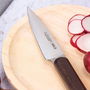 3 Claveles Cuchillo Verduras Oslo 9 cm Mango Madera Nogal Acero Inoxidable