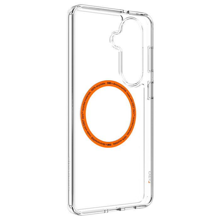 Dbramante1928 Iceland Ultra D3O MAG, Funda transparente resistente a impactos para Samsung Galaxy S26+ (6.7"), Protección contra caídas de 5 m, Hecho de plástico 100% reciclado