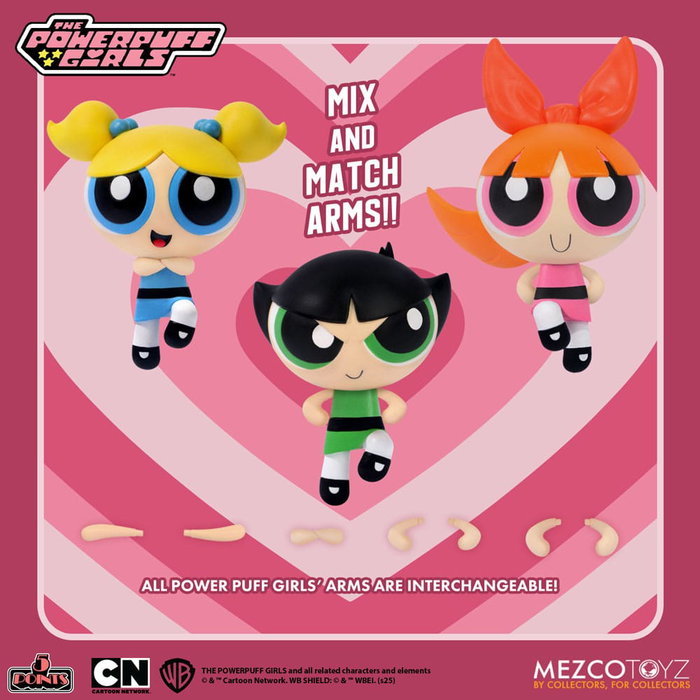 Mezco Toys The Powerpuff Girls Figuras 5 Points 10 cm Surtido (16)