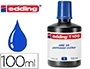 Edding t-100 Tinta Recarga Rotulador Permanente Azul Bote 100 ml