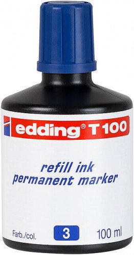 Edding Frasco de Tinta T100 Azul 100ml